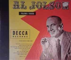 Portada del álbum "Volume Three", de Al Jolson