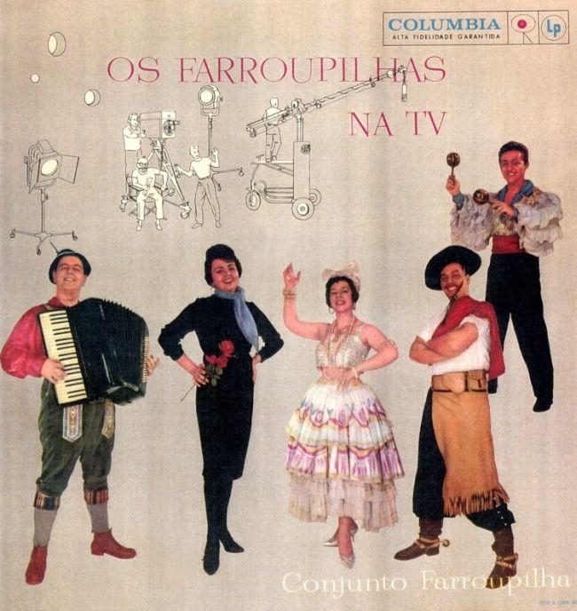 Portada de Álbum "Os Farroupilhas Na TV", de Conjunto Farroupilha