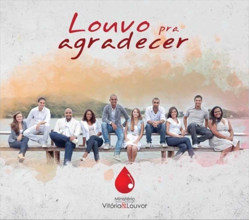 Portada de Álbum "Louvo Pra Agradecer", de Ministério Vitória & Louvor