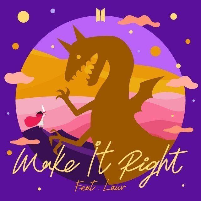 Portada de Sencillo/EP "Make It Right (feat. Lauv)", de BTS