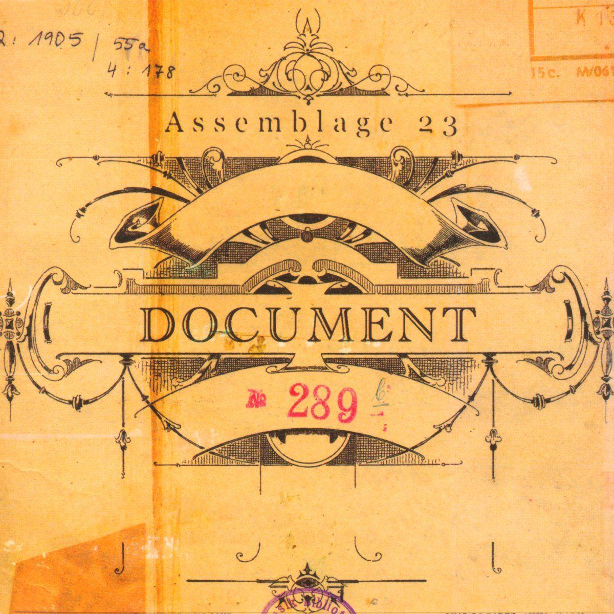 Portada de Sencillo/EP "Document", de Assemblage 23