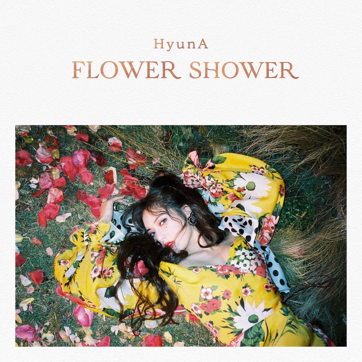 Portada de Sencillo/EP "FLOWER SHOWER", de HyunA