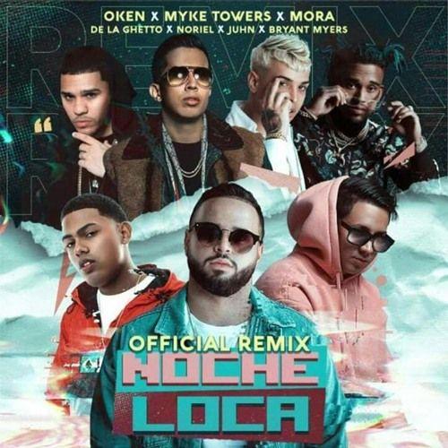 Portada del álbum "Noche Loca Remix", de Mora