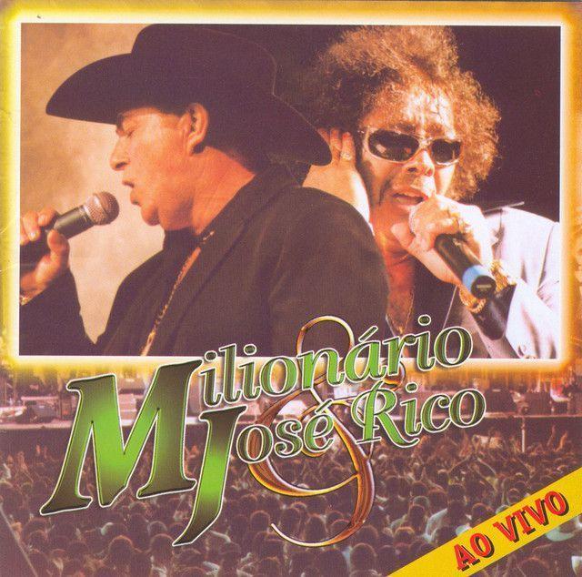 Portada de Álbum "As Gargantas de Ouro do Brasil (Ao Vivo)", de Milionário e José Rico