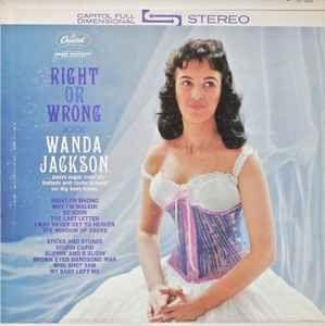 Capa do álbum "Right Or Wrong", de Wanda Jackson
