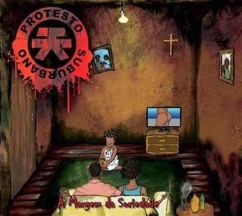Portada de Álbum "Á Margem da Sociedade", de Protesto Suburbano