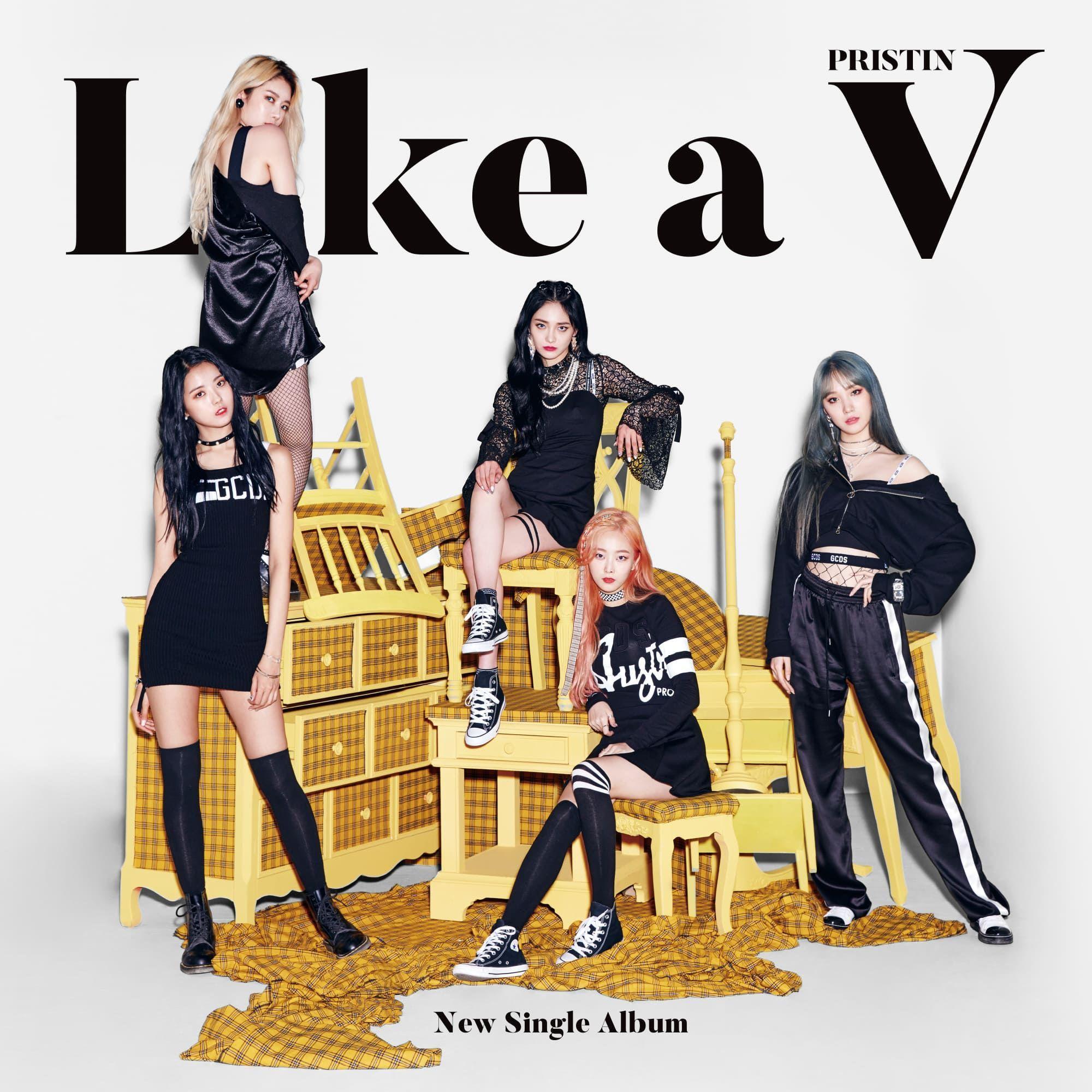 Capa do Single/EP "Like a V", de Pristin