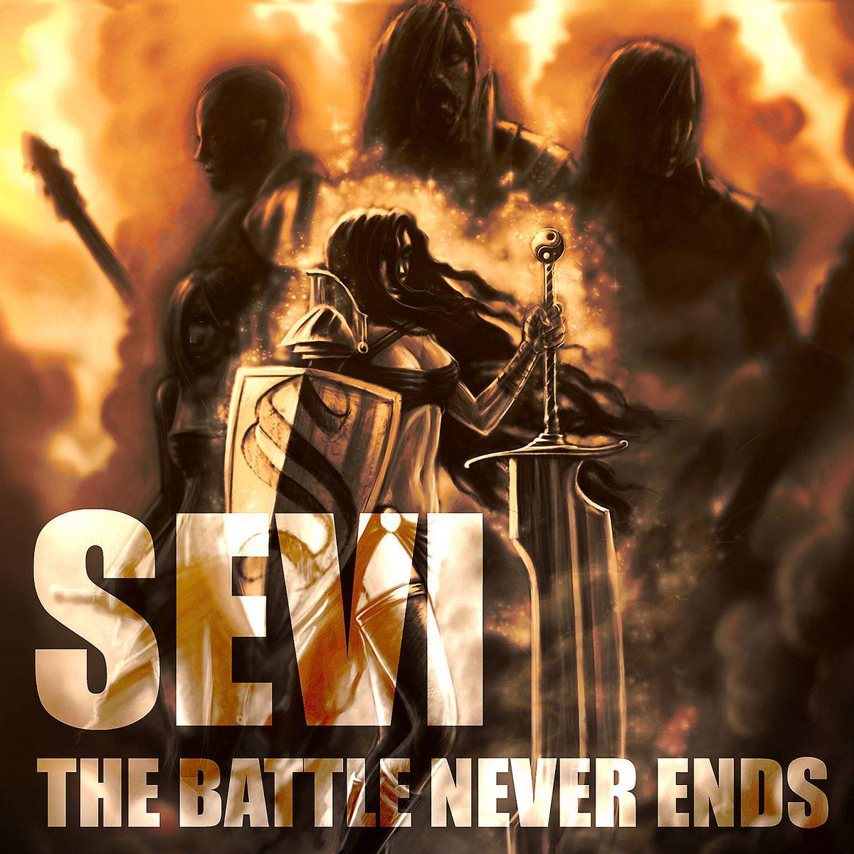 Portada de Álbum "The Battle Never Ends", de SEVI