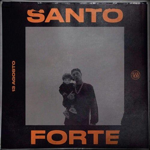 Capa do álbum "Santo Forte", de Filipe Ret
