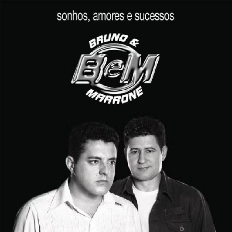 Album cover of "Sonhos, Amores e Sucessos" by Bruno & Marrone