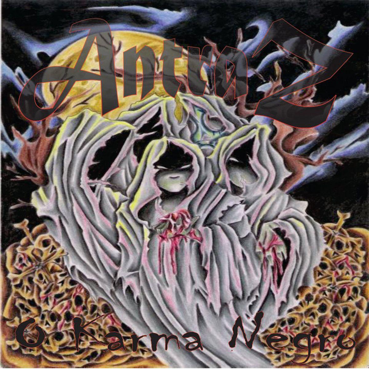 Capa do álbum "O Karma Negro", de Antraz Mentalz