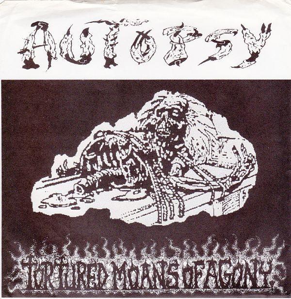 Album cover of "Tortured Moans Of Agony" by Autopsy