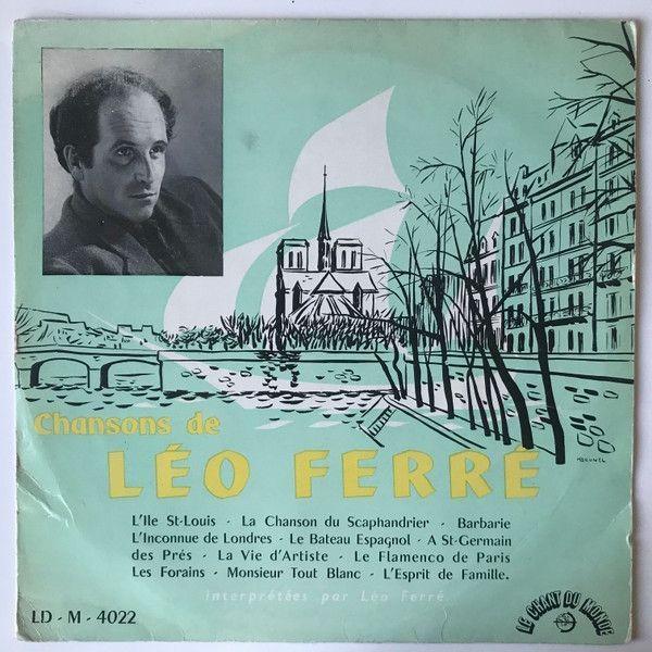 Capa do Álbum "Chansons De Léo Ferré", de Léo Ferré