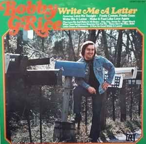 Portada de Álbum "Write Me A Letter", de Bobby G. Rice