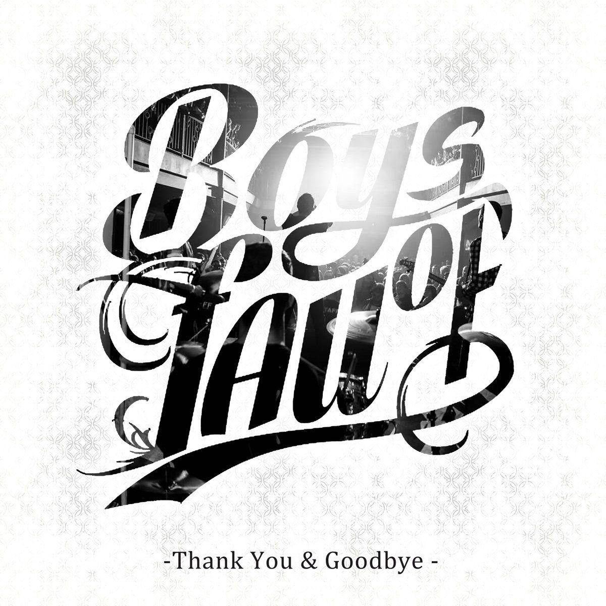 Album cover of "Thank You & Goodbye" by Boys Of Fall