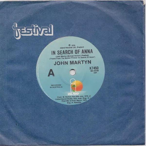 Capa do Single/EP "In Search Of Anna", de John Martyn