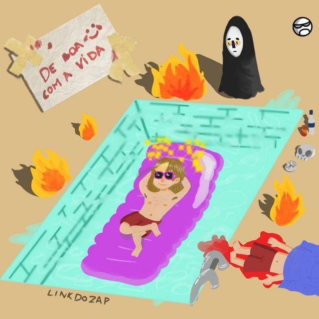 Capa do Single/EP "De Boa Com a Vida", de Link do Zap