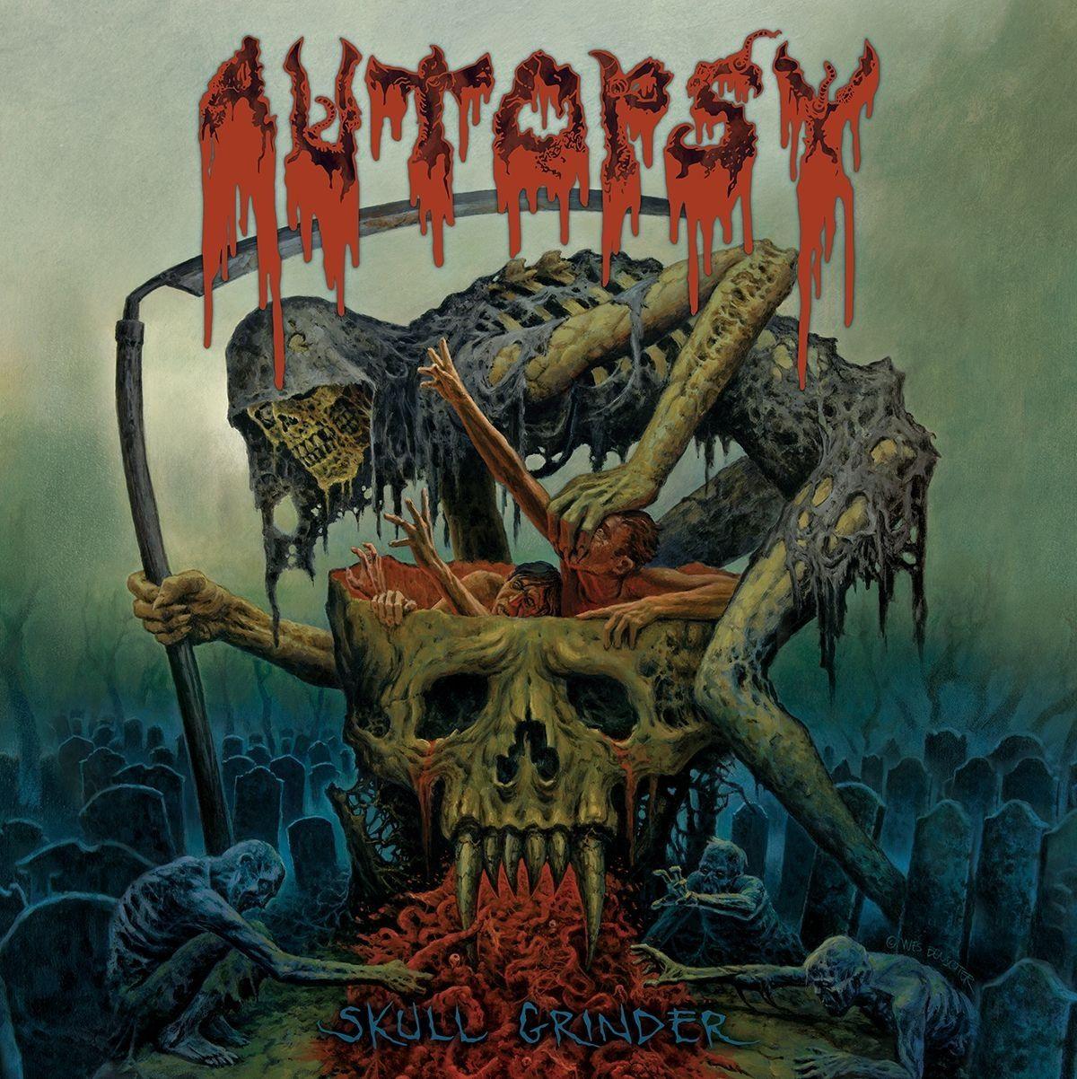 Album cover of "Skull Grinder" by Autopsy