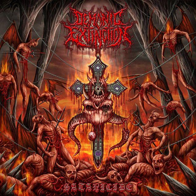 Album cover of "Satanicide" by Demonic Extinction