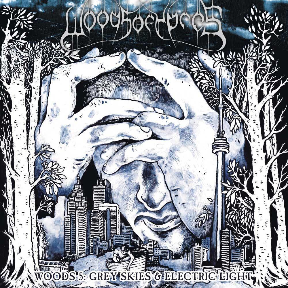 Album cover of "Woods 5: Grey Skies & Electric Light" by Woods of Ypres