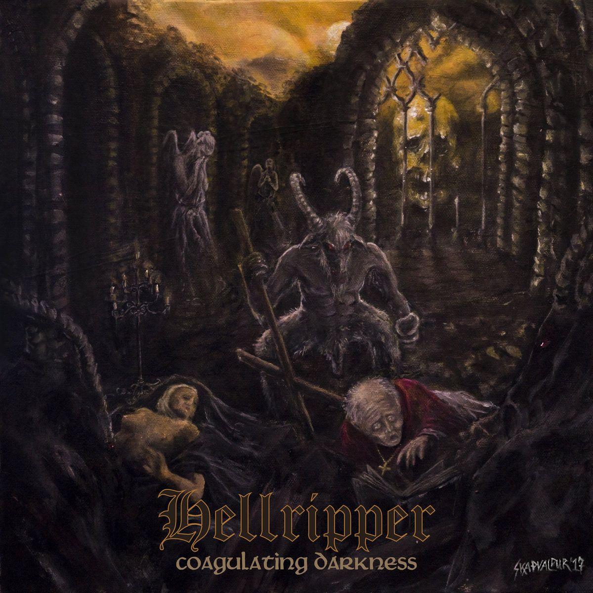 Portada de Álbum "Coagulating Darkness", de Hellripper