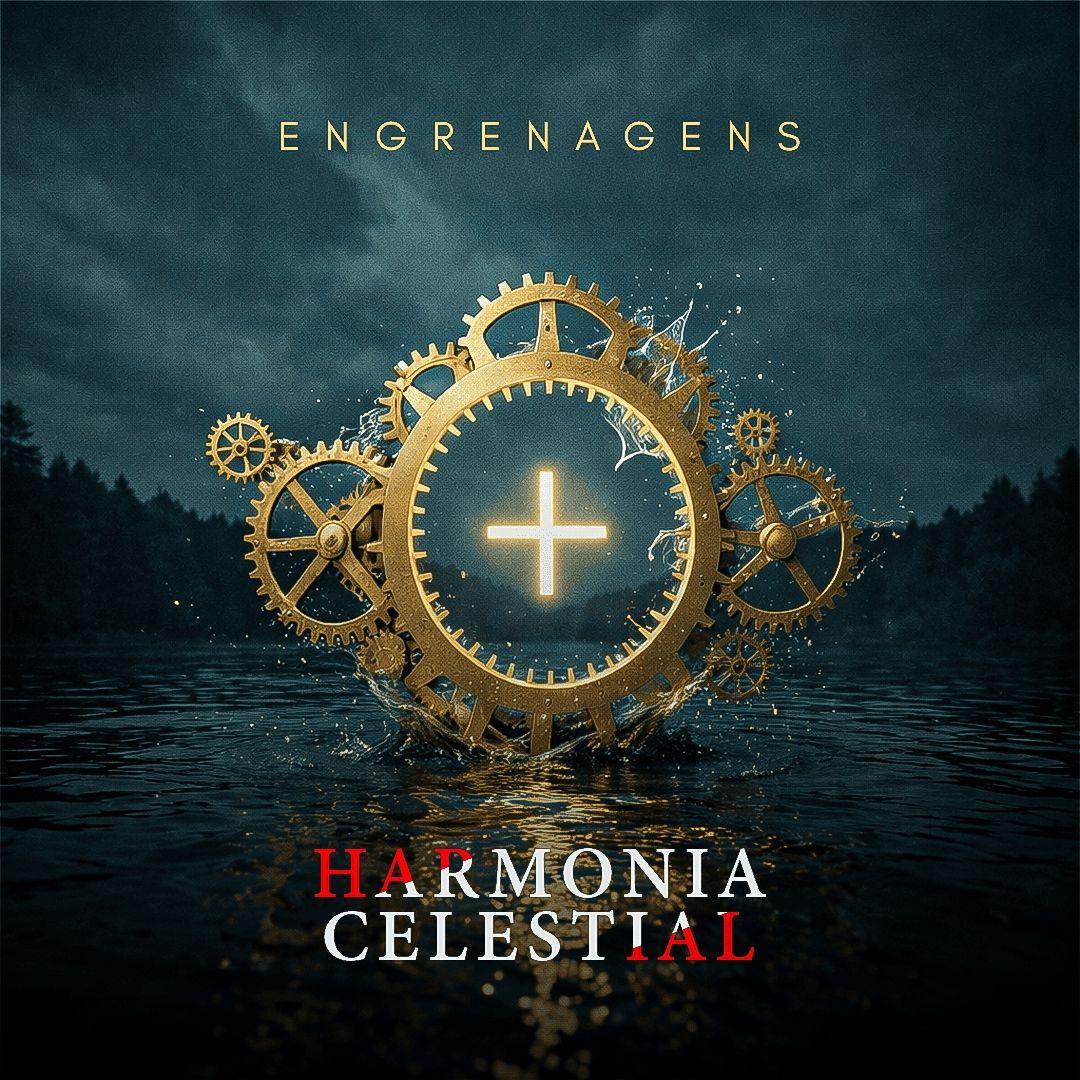 Portada del álbum "Engrenagens", de Harmonia Celestial