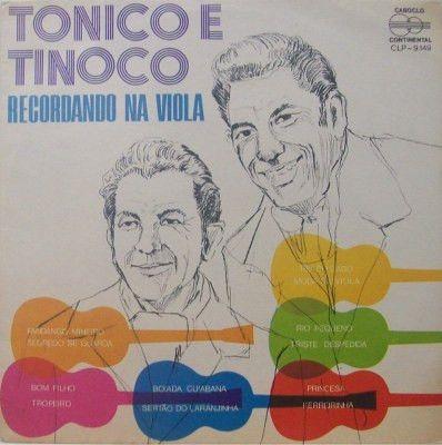 Portada del álbum "Recordando na Viola", de Tonico e Tinoco