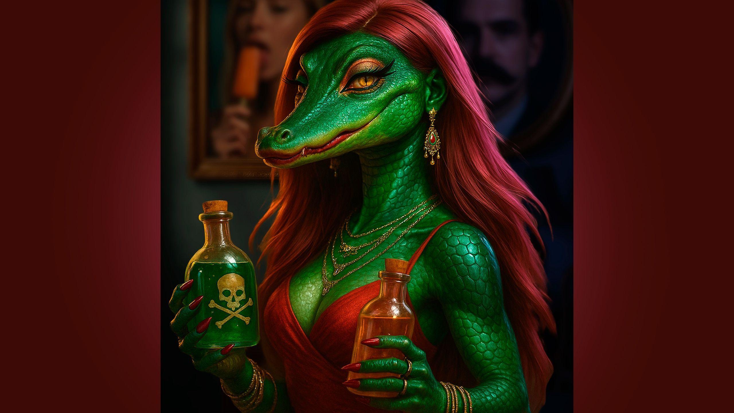 Portada de Álbum "Mel & Veneno", de Jacaroa Crocodila