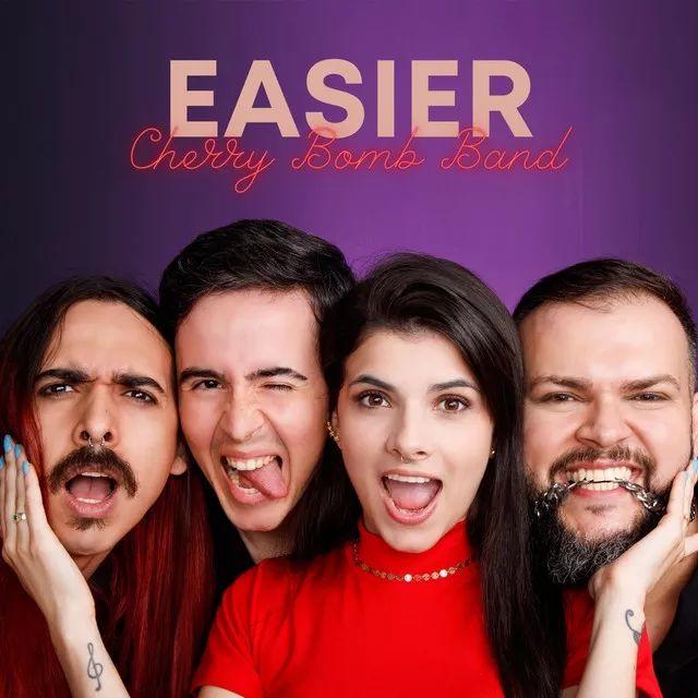 Portada de Sencillo/EP "Easier", de Cherry Bomb Band