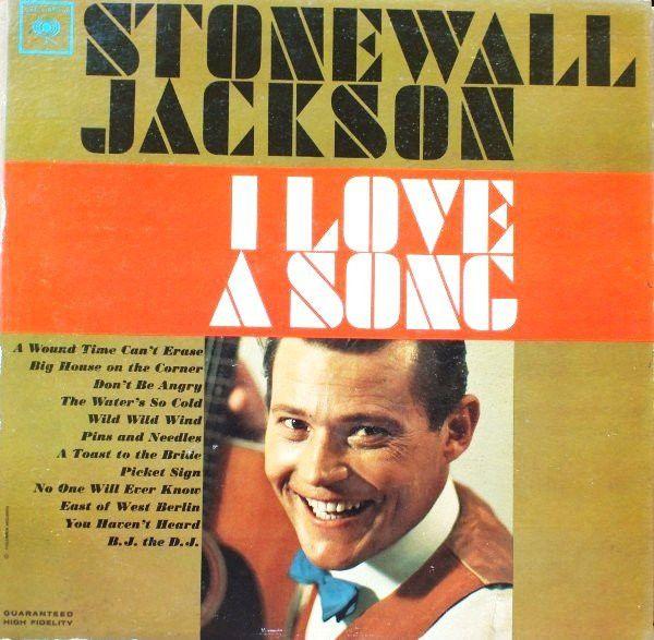 Capa do Álbum "I Love a Song", de Stonewall Jackson
