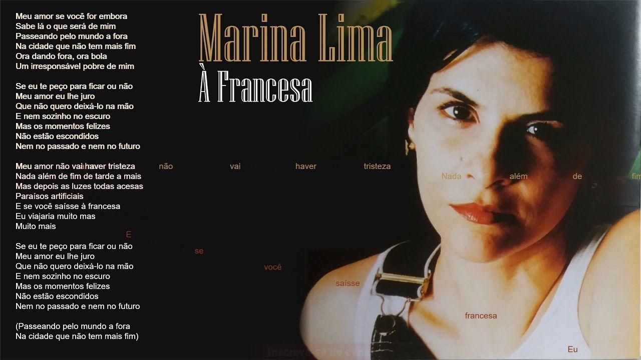Portada del álbum "À Francesa", de Marina Lima