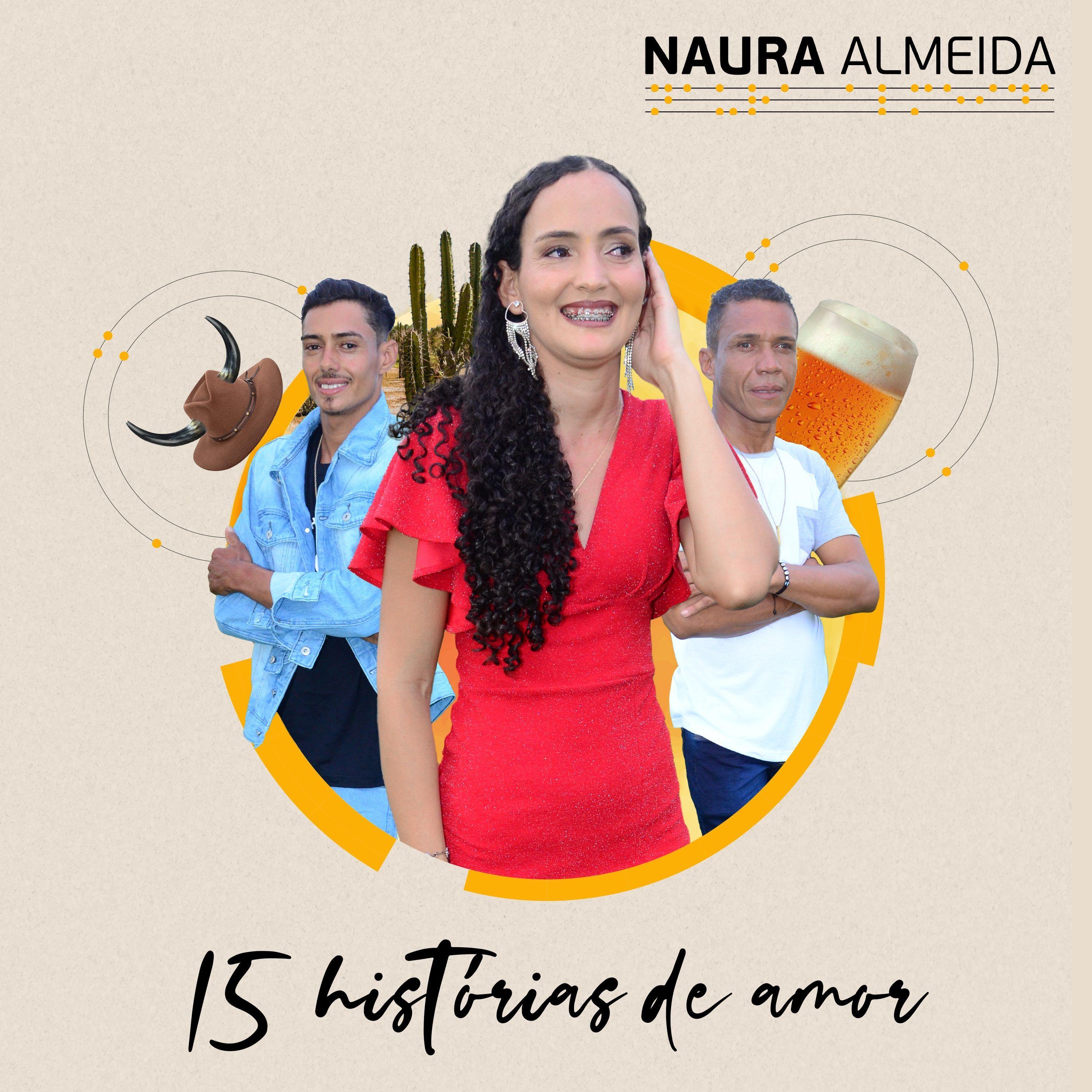 Portada de Álbum "15 Histórias de Amor", de Naura Almeida