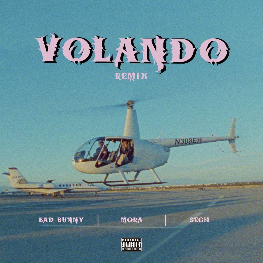 Capa do álbum "Volando (Remix)", de Mora