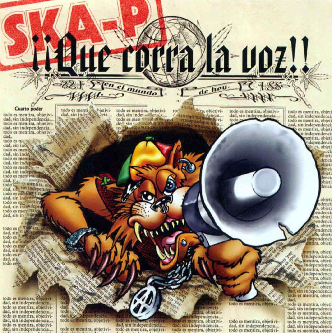 Portada de Álbum "¡¡Que Corra La Voz!!", de Ska-P