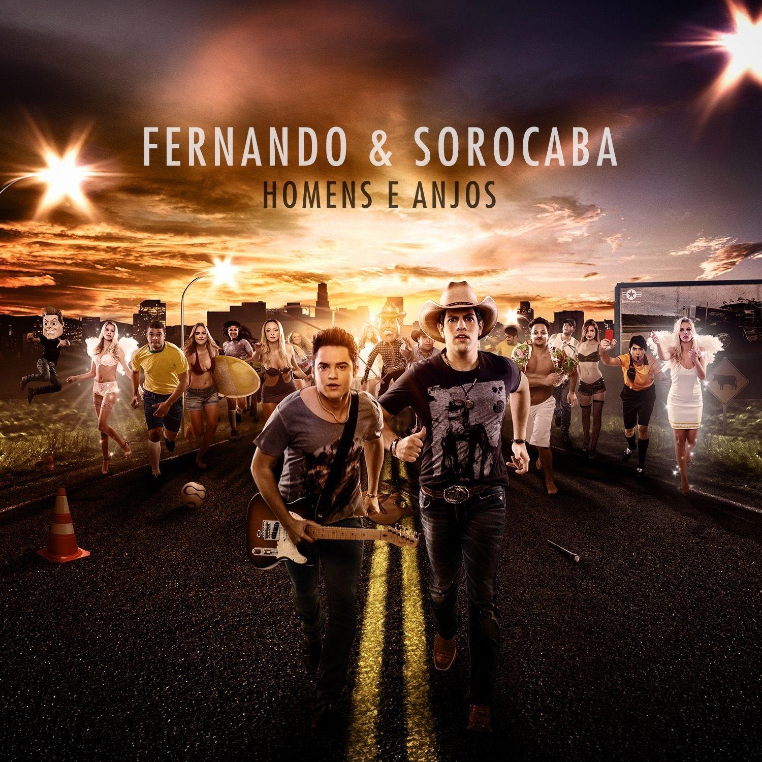 Portada de Álbum "Homens e Anjos", de Fernando e Sorocaba