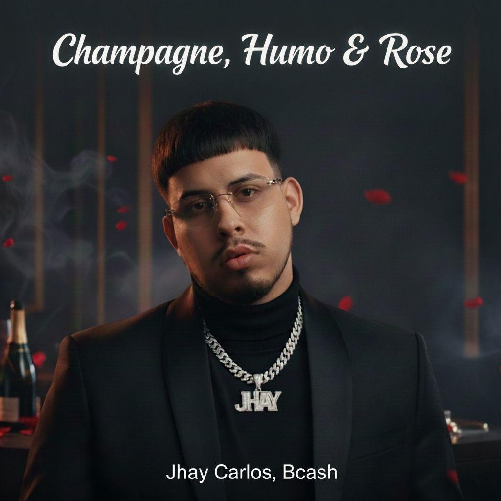 Capa do Single/EP "Champagne, Humo & Rose", de Jhay Carlos