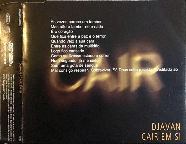 Capa do álbum "Cair Em Si", de Djavan