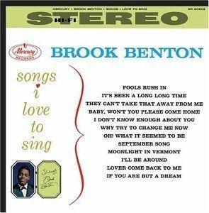 Capa do Álbum "Songs I Love To Sing", de Brook Benton