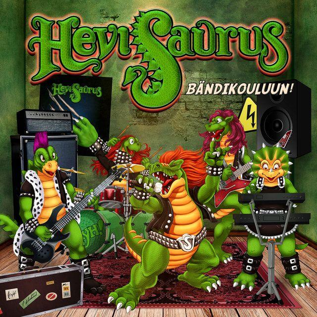 Portada de Álbum "Bändikouluun!", de Hevisaurus
