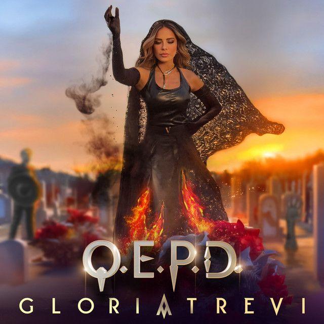 Portada del álbum "Q.E.P.D.", de Gloria Trevi