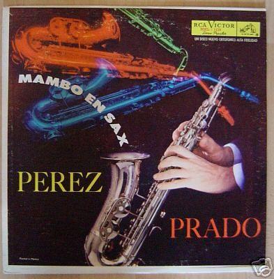 Capa do álbum "Mambo en Sax", de Pérez Prado