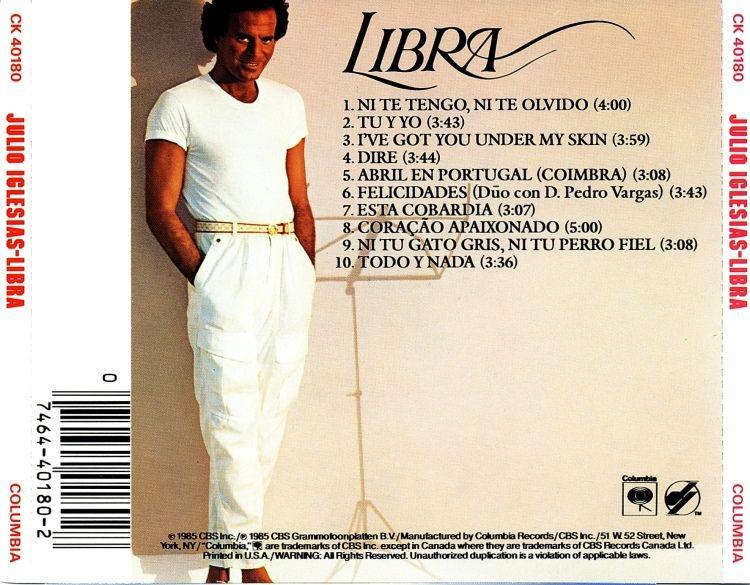 Album cover of "Libra (España)" by Julio Iglesias