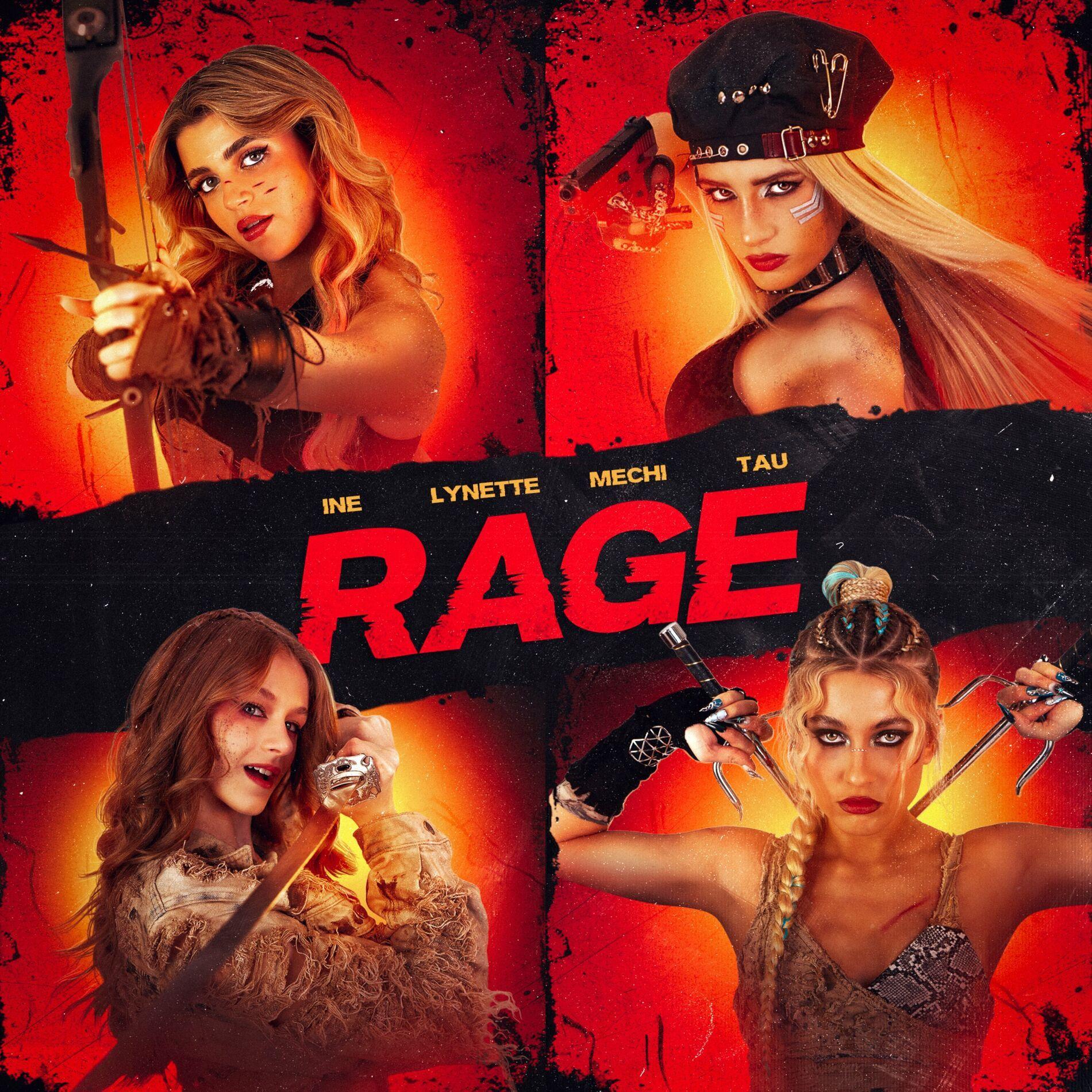 Portada de Sencillo/EP "RAGE", de K4OS