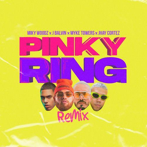 Portada del álbum "Pinky Ring (remix)", de J Balvin