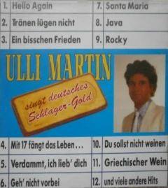 Portada de Álbum "Singt Deutsches Schlager-Gold", de Ulli Martin