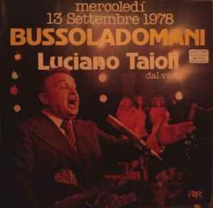 Portada de Álbum "Bussoladomani Dal Vivo", de Luciano Tajoli