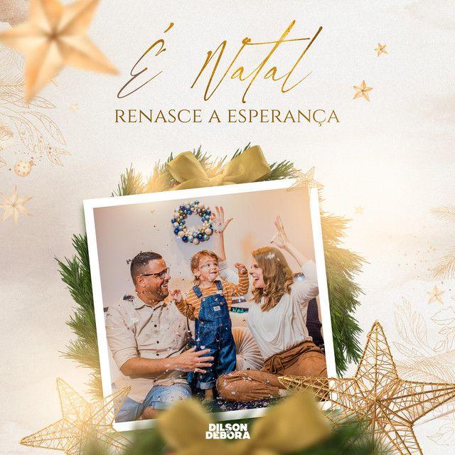 Portada del álbum "É Natal, Renasce a Esperança!", de Dilson e Débora