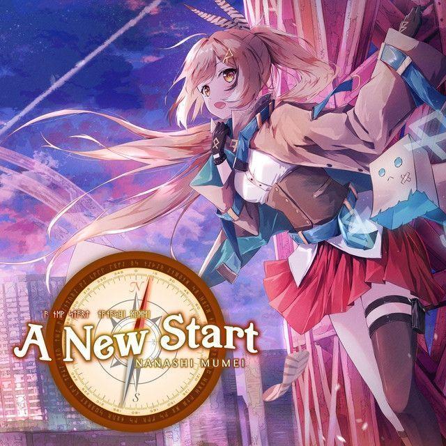 Portada de Sencillo/EP "A New Start", de Nanashi Mumei