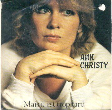Portada de Sencillo/EP "Mais Il Est Trop Tard", de Ann Christy