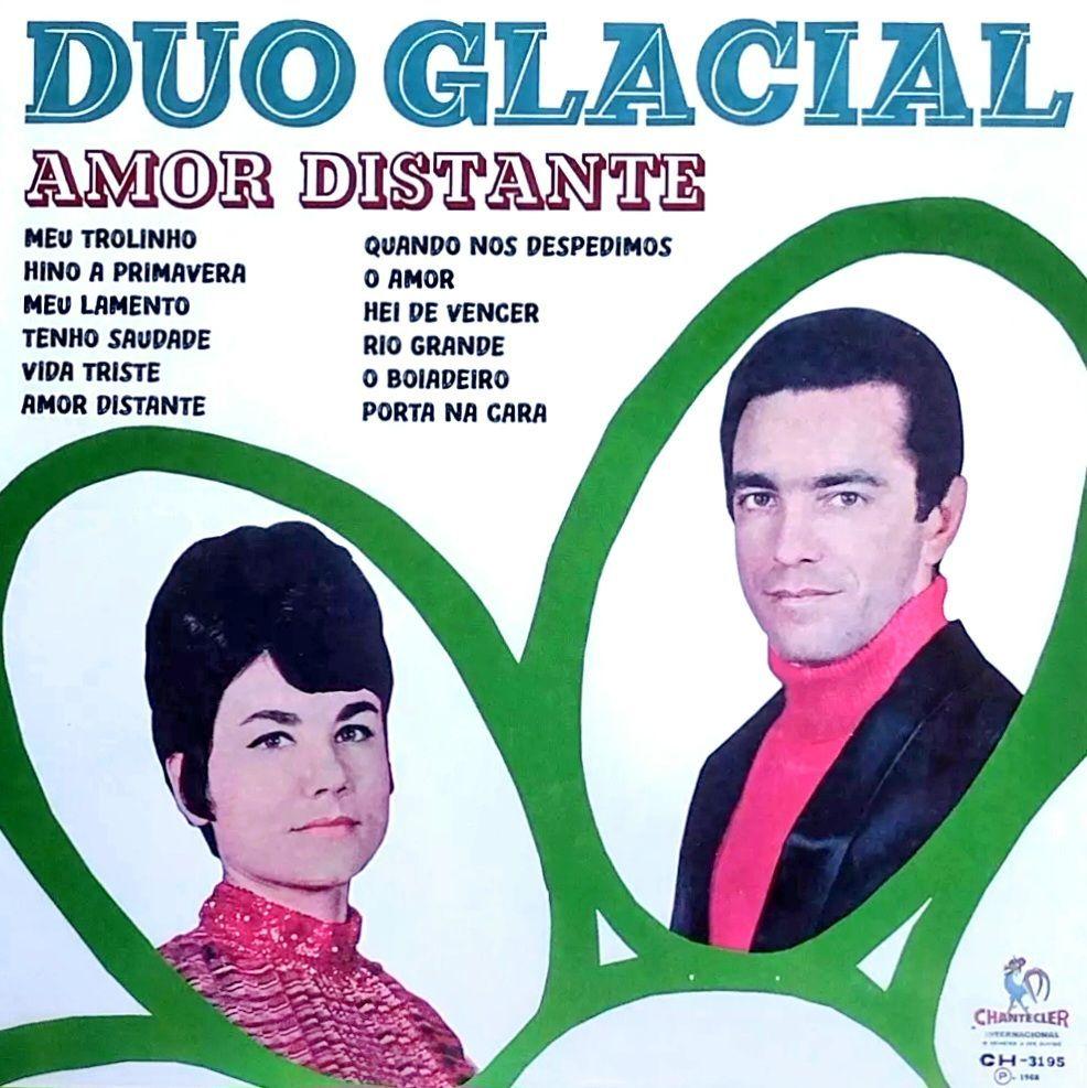 Capa do álbum "Amor Distante", de Duo Glacial